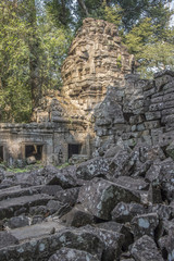 Fototapeta na wymiar Ruins of Preah Khan,Temple of the Sacred Sword, Cambodia