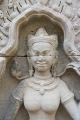 Fototapeta na wymiar Apsara dancer, Preah Khan, Cambodia