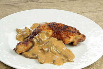 cuisse de poulet sauce champignons 19032016