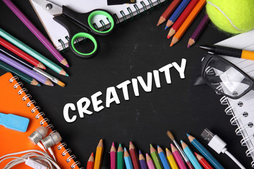 Creativity objects on blackboard