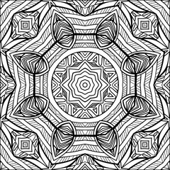 Zen Art Style Black And White Ornament