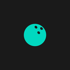 Bowling ball Vector illustration