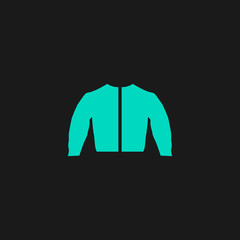sports jacket flat icon