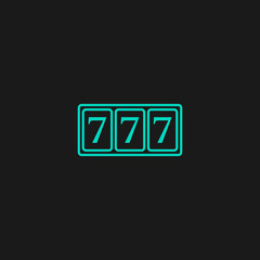 Simple icon 777.