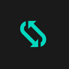 repetition arrow flat icon