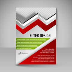 Flyer, magazine cover, brochure, template design for business ed