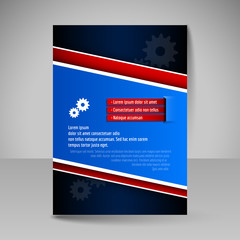 Business brochure. Editable A4 poster for design cover of magazi