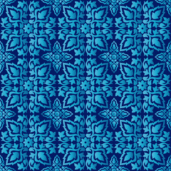 Antique ottoman turkish pattern vector design seventy four