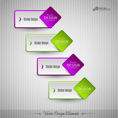 Business stickers on the gray background for infographics webdes
