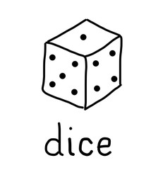Illustration of a dice