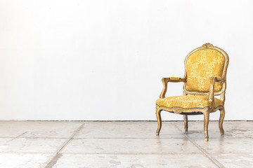 Fototapeta na wymiar classic chair style in vintage room