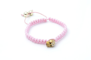 bracelet with skull isolated