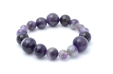 Purple bracelet isolated