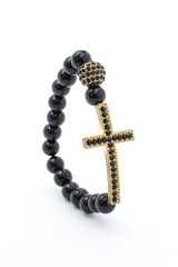 Bracelet with a cross isolated