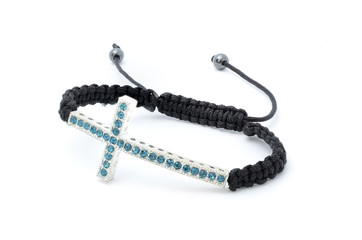 Bracelet with a cross isolated