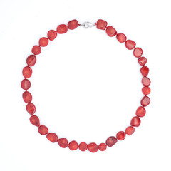 red beads isolated