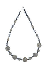 Fototapeta premium beads from natural stones isolated