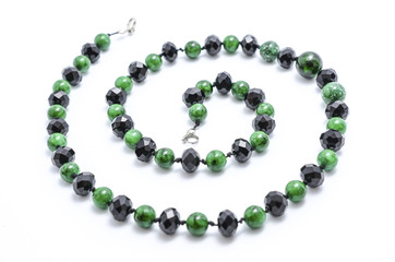 beads from natural stones isolated