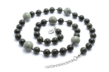 beads from natural stones isolated