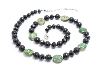 beads from natural stones isolated