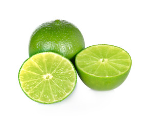 lime on white background