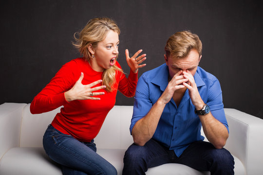 Woman Yelling At Man