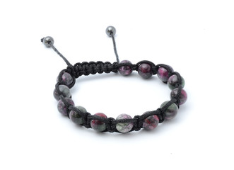 Bracelet with beads isolated