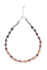 Naklejka premium beads from natural stones isolated