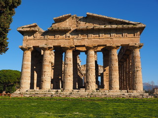 Facade of a greek temple