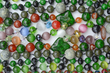 texture of color beads