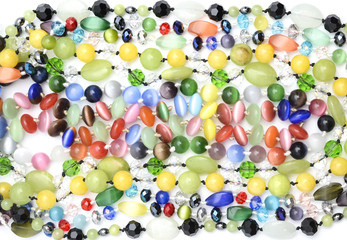 texture of color beads