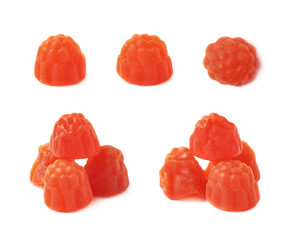 Raspberry shaped candy