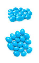 Chocolate peanut candy isolated