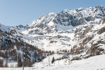 Alps mountain in winter