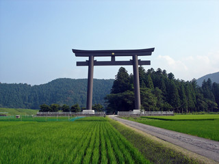 熊野本宮大社旧社地 大斎原 大鳥居
