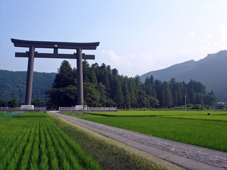 熊野本宮大社旧社地 大斎原 大鳥居
