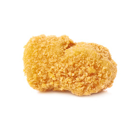 Breaded crab ball isolated