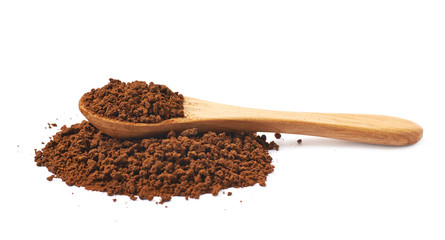 Pile of instant coffee grains