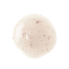 Round spill stain of sauce isolated