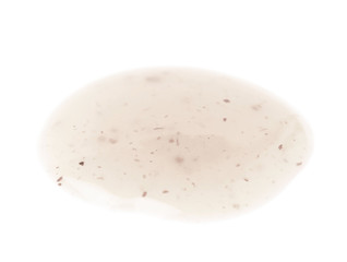 Round spill stain of sauce isolated