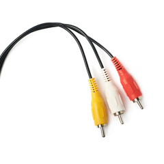 RCA plugs cable isolated