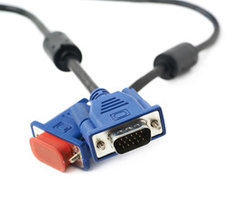 VGA male cable connector isolated
