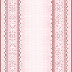 Vintage blue seamless border on light blue background.