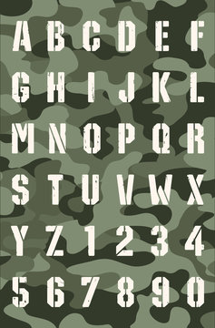 Military font