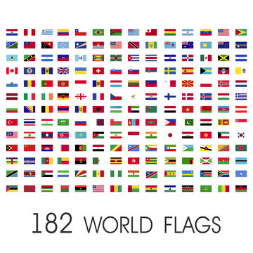 World flags vector graphics