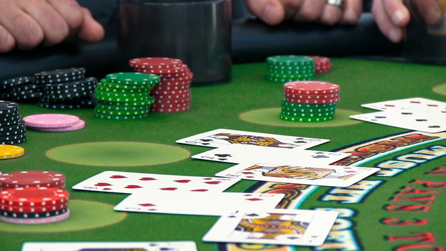 Videos of various games of blackjack and roulette.