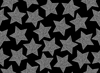Abstract starry vector seamless pattern