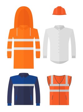 Set Of Different Kinds Protective Work Wear