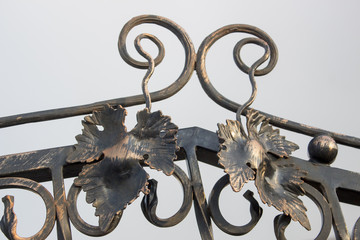 forged leaves and vine shoots