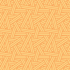 Seamless Vector Interweaving Lines Autumn Nature Pattern